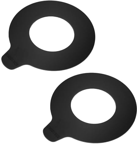 UPKOCH 2 Piezas de Calzas para Pasadores de Excavadora Arandelas de Caucho Redondas 50X100X2 MM Almohadillas Amortiguadoras Industriales para Kit de Ajuste de Cucharón Reducción de