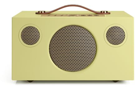 Audio Pro C5 MkII W Wireless Multiroom Speaker 40 W Class-D Amplifier, AirPlay 2, Google Cast, Spotify Connect, Bluetooth 4.2, Subwoofer Out (Classic Yellow)