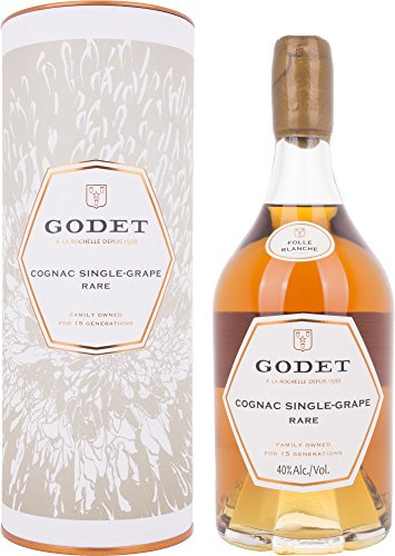 Godet Cognac SINGLE-GRAPE RARE Folle Blanche 40% Vol. 0,7l in Giftbox