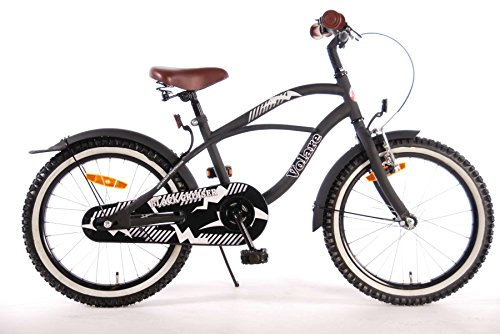 Kubbinga Volare Black Cruiser Kinderfahrrad - Jungen - 18 Zoll - Schwarz - 95% zusammengebaut