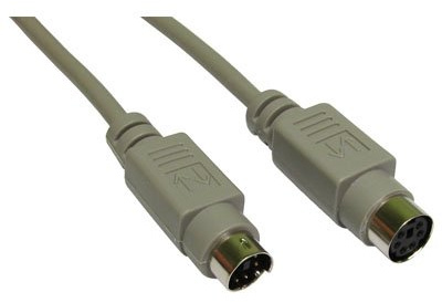 Cable-core PS/2 Cable de extensión 6 pin Mini DIN macho a hembra plomo 10 m