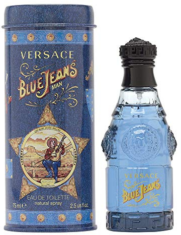 Blue Jeans by Versace for Men 2.5 oz Eau de Toilette Spray