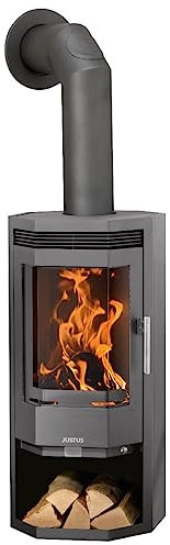 Justus 6530 29 Usedom 5D Kaminofen Stahl Gussgrau/A+