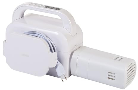 Iris Ohyama, Calentador y secador de manta eléctrico 2-en-1, 490W, Manguera extensible, 3 ajustes del temporizador, Para ropa de cama, mantas - Bed Warmer BW-C1 - Blanco
