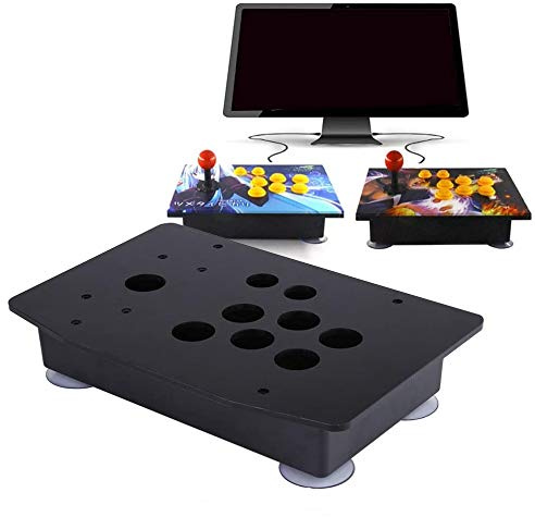 DIY Joystick Controller Set, klassisches Design mit Saugnapf-Befestigung und Gehäuse, Spielsteuerung für Jugendliche und Retro-Gaming-Fans zu Hause oder unterwegs
