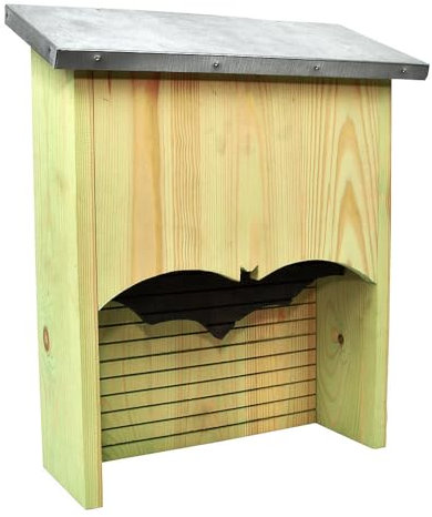 Esschert Design Fledermaus Haus Kasten Nistkasten Hotel Brutkasten Holz Zinkdach