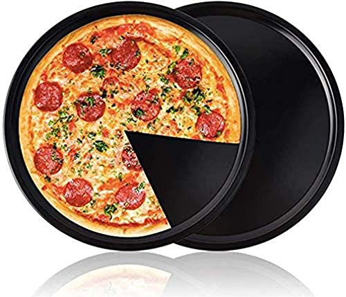 Verve Jelly Round Pizza Baking Tray,7 Carbon Steel Pizza Pan, Pizza Baking Tray, Non-Stick Pizza Baking Set, Healthy Bakeware for Oven Baking, Heavy Duty & Dishwasher Safe,2 Pack Set