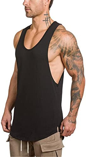 Cabeen Herren Sport Tank Top Gym Fitness Muskelshirt Bodybuilding Ärmelloser Shirt Baumwolle