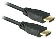 APM 590459, Cordon HDMI 4K Ethernet, Connecteurs Male/Male, Cable HDMI Long de 1.8 m, Clip, Version 1.4. Support 3D et Synchronisation Audio et Vidéo, Accessoires pour TV et Vidéo, Noir