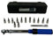 Kraftwelle Drehmomentschlüssel Set Fahrrad & Motorrad 1/4 Zoll Antrieb mit Umschaltknarre, Messbereich 2-24 NM Präzisionswerkzeug inkl. Hex & Torx und PH Bits ± 3% Fehlergenauigkeit