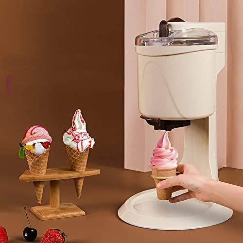 Samnuerly Home Ice Cream Maker Machine Soft Serve Ice Cream Machine,Fully Automatic Mini Fruit Serve Freezer Container,Yoghurt,Sorbet And Ice Cream Machine,for Home Diy Kitchen