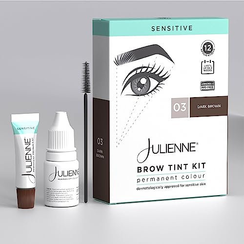Julienne Sensitive Augenbrauenfarben-Set, Dunkelbraun