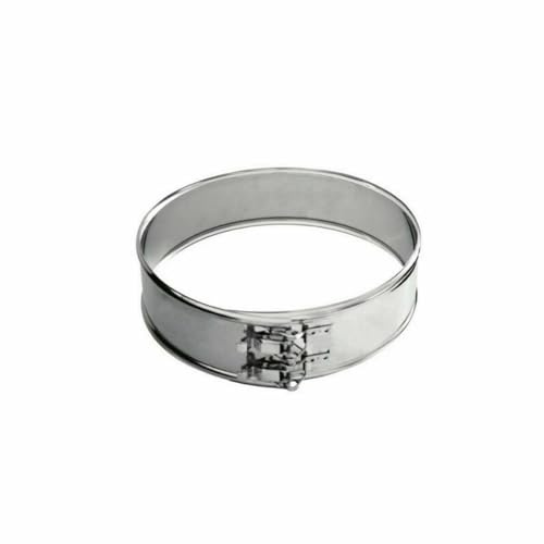 Edelstahl Ofenrohrschelle Schelle Klemmband für Kaminrohr Ofenrohr Doppelwandiges Rohr Rauchrohr Schornstein Abgasrohr Doppelwandig Isoliert Wandstärke 0,6mm (220mm, Klemmband)