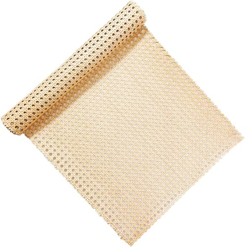 selliner Wiener Geflecht,40x200CM Schimmelfest Rattan Geflecht Meterware,DIY Möbeldekoration Handgemachtes PE Kunststoff Flechtmatten für DIY Rattan Möbel