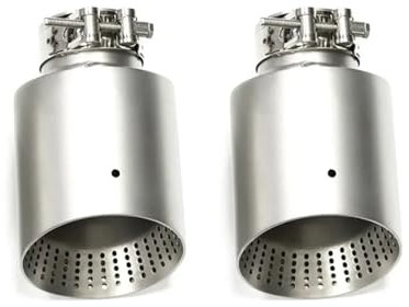 Für VW Für GTI Für MK7 Für Golf 7 2 Stück Matte Auspuffspitzen Auspuffanlage Edelstahl Auto Auspuff Endrohr Düse 60 63 MM Auspuffspitzen Auspufftopf (Color : ID54MM OD114MM)