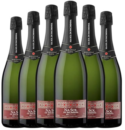 Na Sol de Rechena Semi-Seco Semi-Dulce Utiel-Requena 75 cl Espumoso blanco (Caja de 6 Botellas de 75 cl)
