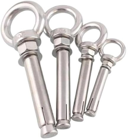 Spreizbolzen, 10 Stück M12-Ankerbolzen mit Ösenmuttern Edelstahlanker Bolzen Hülsenanker Spreizbolzen Edelstahl 304(90mm)