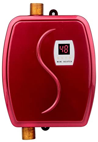 DMETE Tankless Water Heater Household Mini Tankless Water Heater Natural Gas Instant Water Heater Heating Machine Water Heater Under Sink Kitchen Household(C)