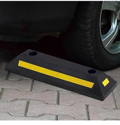 MSDDWL Rampa di Livellamento per Auto per Auto Camion Autobus Rimorchi Veicoli Pesanti Ferma Ruota in Gomma Blocchi Guida per Pneumatici Ferma Ruota