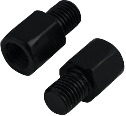 Motorradspiegel Adapter, Schrauben für Motorrad-Rückspiegel, M8 Rechtsgewinde auf M10 Rechtsgewinde,Chrombeschichtet, Robuster und Langlebiger Spiegeladapter für Motorräder und Motorroller