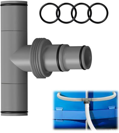 GZWY Pool Schlauchverbinder für Ø38mm Schlauch, 2/3 Wege Poolschlauch Verbinder, Pool Zubehör für Bestway Intex Coleman, Poolschlauch Adapter für Pool Schlauchadapter für Filterpumpen (A)
