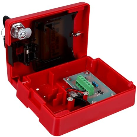 SHINEOFI Pulsante di Emergenza e Design Intuitivo Antincendio Rosso in Plastico e Uso Manuale con Materiali Robusti per Ripristino Allarme Facile in Situazioni di Emergenza