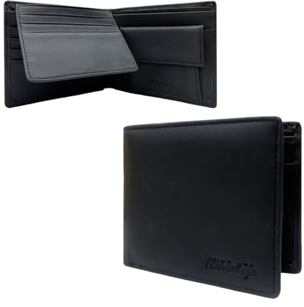 HiChiclife Herren Geldbörse Leder mit RFID Schutz – Klassisches Portemonnaie für Männer mit 10 Kartenfächern, kompaktem Münzfach & Reißverschlussfach – 11,5 × 9,5 cm