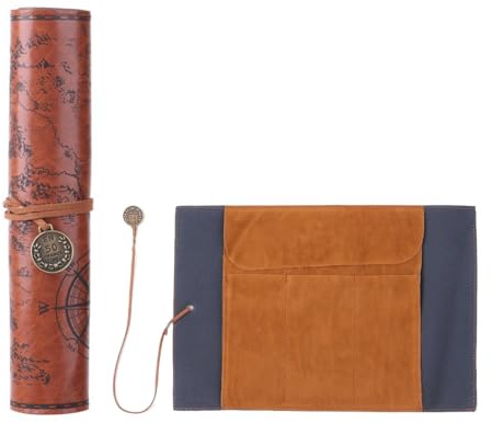 WUSJCOF Trousse Roulable, Pochette de Rangement pour Stylos, Pinceaux de Maquillage et Brosses, Idéale pour Écoliers et Enfants