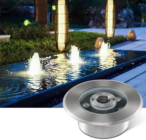 Éclairage De Piscine - Spot Exterieur, Projecteur LED Submersible Étanche IP68 Pour Paysage, Éclairage De Bassin Sous-marin En Acier Inoxydable 12/24 V, Éclairage De Fontaine Sous-marine À Anneau LED(
