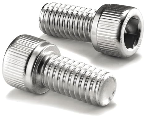 ORTAVA 100 Stück Edelstahlschrauben M3 x 10 mm Zylinderschrauben mit Innensechskant, Zylinderkopfschrauben, Innensechskantschrauben Vollgewinde DIN 912, M3 Schrauben, Edelstahl A2 V2A