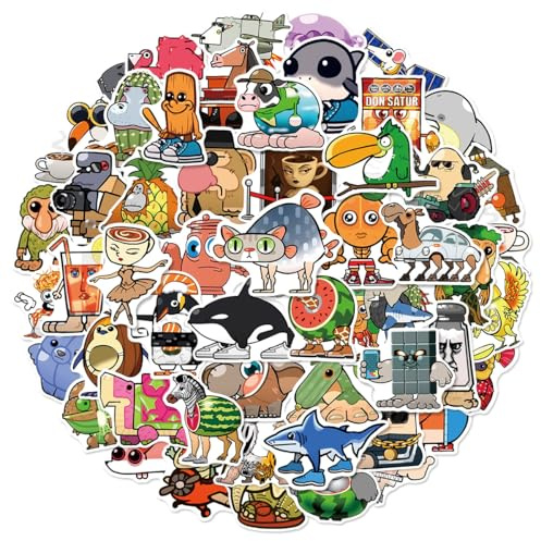 100 Pcs Italian Brainrot Stickers for Laptop, Bumper, Skateboard, Water Bottles, Computer, Phone, Guitar, Cartoon Stickers for Kids Teens Adult