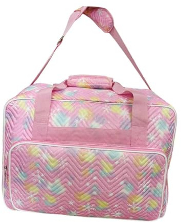 getuse Nähmaschinentasche XL mit Schultergurt, universelle Transport- und Aufbewahrungstasche für Nähmaschinen, Heimgebrauch, Ateliers, Bekleidungsgeschäfte- Rosa