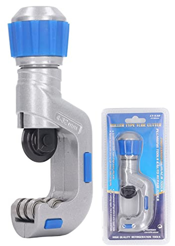Tagliatubi per tubi in rame, alluminio, acciaio, ferro, tagliatubi per carichi pesanti, manopola ergonomica, strumento efficiente per taglio rapido con lama in lega per tubi 4 a