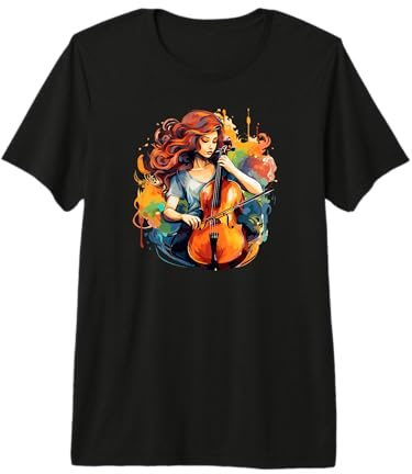 Musicien violoncelliste Joueur de Violoncelle Violoncelle T-Shirt Haut de Gamme