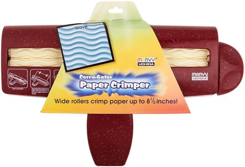 Marvy Uchida Corru-Gator Papierschneidemaschine, 21,6 cm, gewellt, Blau