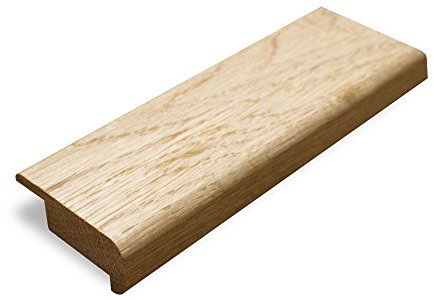 Solid Oak Stair Profile Nosing Lip Over 15mm 900mm Long Pre Finished