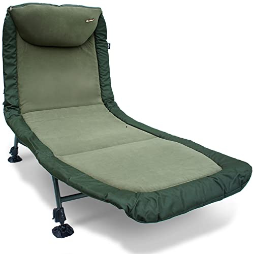 NGT Classic Bedchair with Recliner - Green, One Size