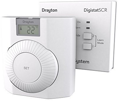 Drayton RF601 RF Wireless Room Thermostat with Digital Display by Drayton