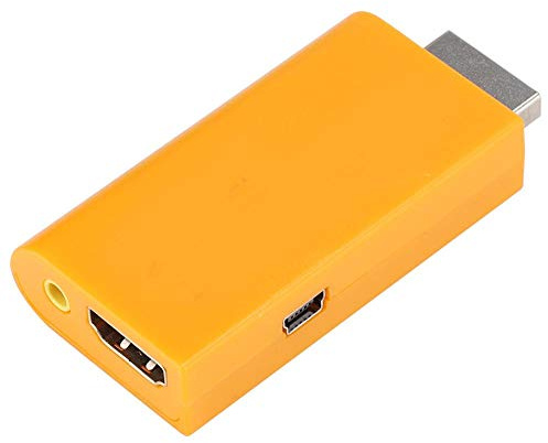 Lazmin Convertisseur 1080P PS1/PS2 vers HDMI, Adaptateur Audio vidéo HDMI HD avec Interface Anti-Blocage Conversion de la Console de Jeu