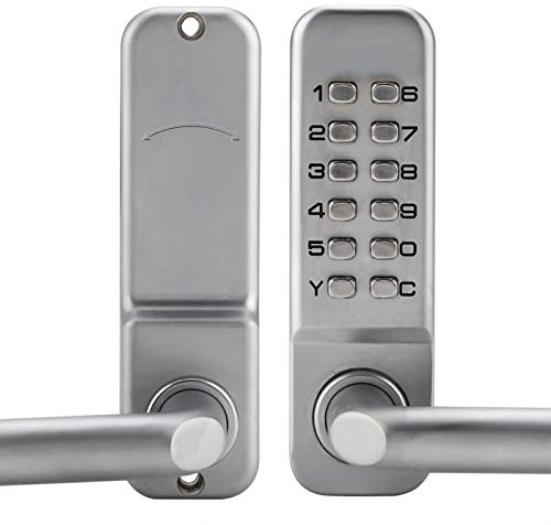 Smart Door Lock, Electronic Door Lock, Digit Code Lock, Password Security Coded Lock Keypad Electronic Deadbolt Door Lock with Handle Digital Door Lock Keyless Door Lock for Office Home