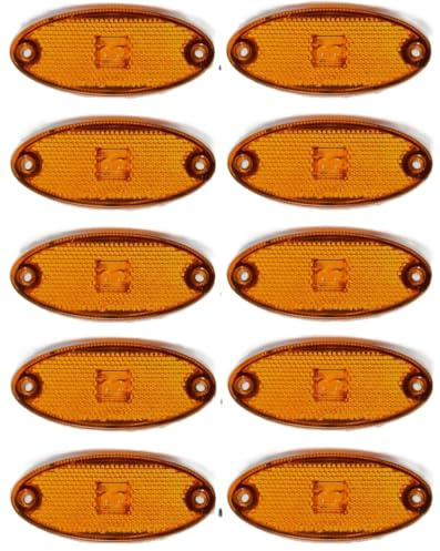 24/7 Auto 10 x 24V LED Orange Seitenleuchten Begrenzungsleuchten Positionsseitenleuchten Universal für Van Caravan LKW Bus