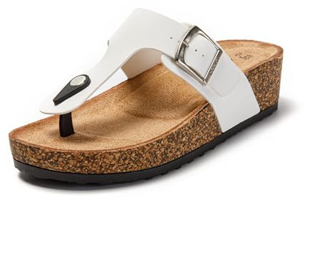 JOMIX Sandalias Mujer Verano con Cuña Chanclas Mujer Plataforma Chanclas Anatomicas Mujer Playa Mar Piscina