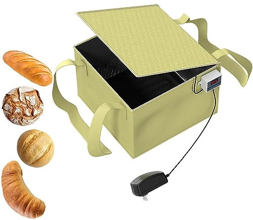 Lievitatore per Impasto con riscaldatore, Kit di Strumenti per Fare Il Pane a lievitazione Naturale, Lievitatore Pieghevole, Macchina per Vino di Riso per Natto Maker Domestico, Riscaldamento