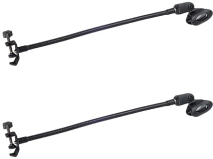 Generic 2 Supports de Micro de Table En Métal, étagères Universelles pour Tuyaux, Clip de Fixation pour Micro de Bureau