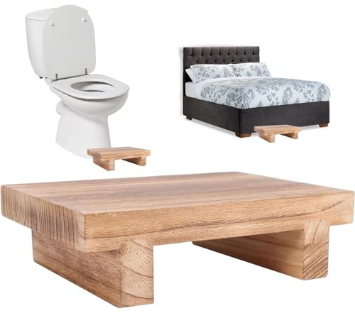 Tsffae Multifunktionaler Holz-nachttisch-tritthocker, Holz-tritthocker Für Kinder Und Erwachsene, Fußstützenhocker, Tritthocker Für Hohe Betten
