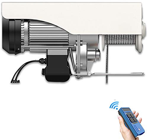 DDKYHU 12 m elektrischer Hebezeug, Mini-Elektrohebezeug mit kabelloser Fernbedienung, 1020/1500/1800 W elektrischer Gabelstapler, 250-800 kg elektrisches Hebewerkzeug (PA800) ()
