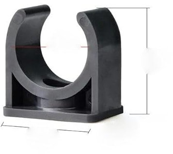 2~20 Stück 20–40 mm PVC-Rohrschelle für Aquarien, Rohrclip, U-Typ-Strebe, Gartenbewässerung, Bewässerungsrohrstütze, Halteverbindung, 2-teilig, Innendurchmesser 20 mm