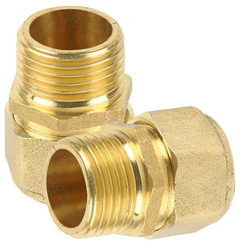 2 Stück Klemmring Verschraubung 20 mm x 3/4 AG Aussengewinde, Verbundrohrsystem Schraub Kupplung Übergang, klemmringverschraubung für Klemmringverschraubung für Mehrschichtverbundrohr DVGW