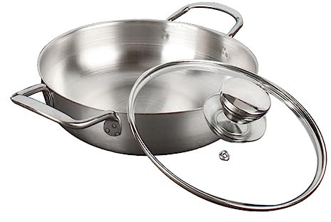 EQEQE Olla, Olla de Acero Inoxidable, Olla de Cocina, 1 Juego de Olla de Fideos de Acero Inoxidable, Olla Mandarina, Olla de Fideos Ramen, Olla binaural for Olla ramyun Coreana