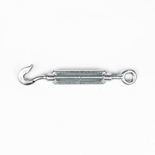 BK Shop Tendeur de corde en acier inoxydable | Vis de serrage O/H 5 x 70 mm, Lot de 25, Serrures de serrage robustes et tendeur, Tendeur de fil